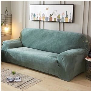 Unbranded (Cyan, 2 Seater) Easy Fit Sofa Slipcover Stretch Protector Plush Unbranded (Cyan, 2 Seater) Easy Fit Sofa Slipcover Stretch Protector Plush