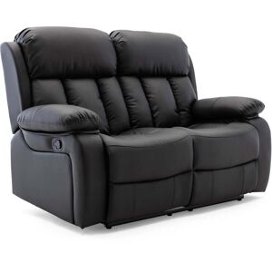 MORE4HOMES (Black, 2 Seater) CHESTER HIGH BACK BOND GRADE LEATHER RECLINER 3+2+1 SUITE SOFA MORE4HOMES (Black, 2 Seater) CHESTER HIGH BACK BOND GRADE LEATHER RECLINER 3+2+1 SUITE SOFA