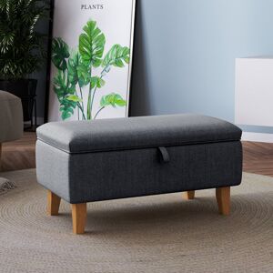 Living And Home (Dark Grey) Footstool Storage Box Unit Bench Chair Ottoman Pouffe Seat Foot Rest Living And Home (Dark Grey) Footstool Storage Box Unit Bench Chair Ottoman Pouffe Seat Foot Rest