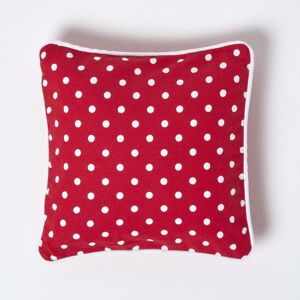 Homescapes (30 x 30 cm, Red Dots) Cotton Polka Dots Cushion Cover Homescapes (30 x 30 cm, Red Dots) Cotton Polka Dots Cushion Cover