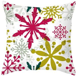 Unbranded (Snowflake) 18'' Merry Christmas Cushion Cover Xmas Home Sofa Decor Green Red Sa Unbranded (Snowflake) 18'' Merry Christmas Cushion Cover Xmas Home Sofa Decor Green Red Sa