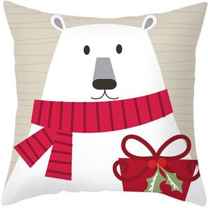 Unbranded (Bear) Christmas Cushion Cover Xmas Home Sofa Decor Throw Pillow Cover Case Sant Unbranded (Bear) Christmas Cushion Cover Xmas Home Sofa Decor Throw Pillow Cover Case Sant