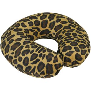 Loops Spare Cover for Blue Memory Foam Neck Cushion - Tan Leopard Soft Velour Cover Loops Spare Cover for Blue Memory Foam Neck Cushion - Tan Leopard Soft Velour Cover