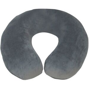 Loops Spare Cover for Blue Memory Foam Neck Cushion - Grey Soft Velour Cover Loops Spare Cover for Blue Memory Foam Neck Cushion - Grey Soft Velour Cover