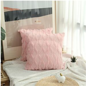 Unbranded (Pink, 45*45cm) Home Decor Fluffy Sofa Cushion Cover Geometric Pillowcase Diamon Unbranded (Pink, 45*45cm) Home Decor Fluffy Sofa Cushion Cover Geometric Pillowcase Diamon