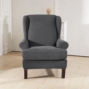 GreenZech (Light Gray) Waterproof Elastic Armchair Wingback Wing Chair Slipcover Protector GreenZech (Light Gray) Waterproof Elastic Armchair Wingback Wing Chair Slipcover Protector