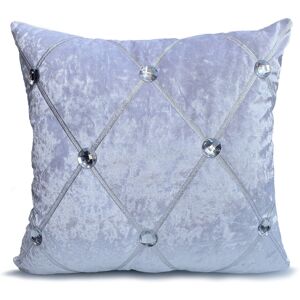 Cushion Mania (WHITE, 17"X17" CUSHION COVER) Crush Velvet Diamante Chesterfield Cushions or Co Cushion Mania (WHITE, 17"X17" CUSHION COVER) Crush Velvet Diamante Chesterfield Cushions or Co