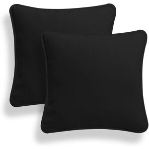 ARLINENS (16x16", Black) Set of 2 Plain 100% Cotton Soft Decorative Square Cushion Covers ARLINENS (16x16", Black) Set of 2 Plain 100% Cotton Soft Decorative Square Cushion Covers