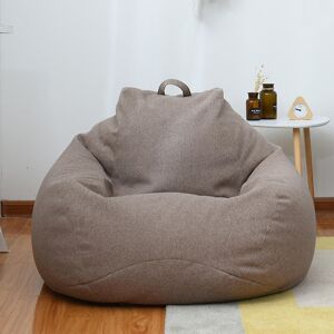 Unbranded (Brown, 100 * 120cm) Brand New Extra Large Bean Bag Chairs Couch Sofa Cover Indo Unbranded (Brown, 100 * 120cm) Brand New Extra Large Bean Bag Chairs Couch Sofa Cover Indo