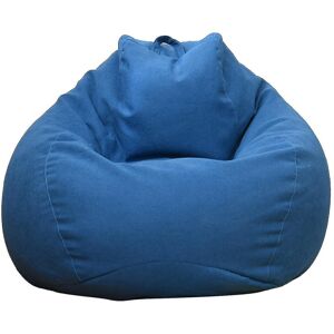 Unbranded (Blue, 100 * 120cm) New Extra Large Bean Bag Chairs Couch Sofa Cover Indoor Lazy Unbranded (Blue, 100 * 120cm) New Extra Large Bean Bag Chairs Couch Sofa Cover Indoor Lazy