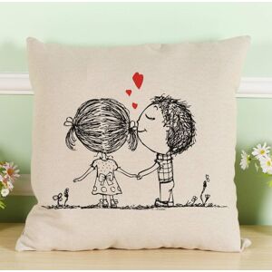 KEROTA Cotton Linen Decorative Square Cushion Covers Pillow Cases Couch Sofa Bed Home D KEROTA Cotton Linen Decorative Square Cushion Covers Pillow Cases Couch Sofa Bed Home D