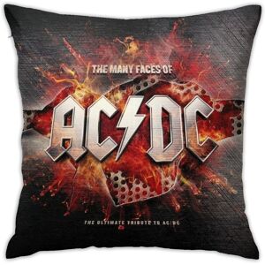 KEROTA Ac Dc Cushion Covers Soft Decorative Throw Pillowcases for Couch,Bed,Sofa 18"x18 KEROTA Ac Dc Cushion Covers Soft Decorative Throw Pillowcases for Couch,Bed,Sofa 18"x18