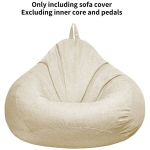Unbranded (Beige, 100*120cm) Large Bean Bag Chairs Cover Adults Teens Kids Couch Sofa Cove Unbranded (Beige, 100*120cm) Large Bean Bag Chairs Cover Adults Teens Kids Couch Sofa Cove