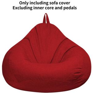 Unbranded (Red, 80*90cm) Large Bean Bag Chairs Cover Adults Teens Kids Couch Sofa Cover La Unbranded (Red, 80*90cm) Large Bean Bag Chairs Cover Adults Teens Kids Couch Sofa Cover La