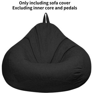 Unbranded (Black, 100*120cm) Bean Large Bag Chairs Cover Adults Teens Kids Couch Sofa Cove Unbranded (Black, 100*120cm) Bean Large Bag Chairs Cover Adults Teens Kids Couch Sofa Cove