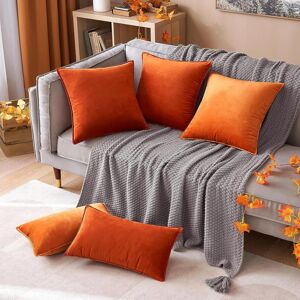 Unbranded (Orange Red, 20 x 20 in) 2X Velvet Plush Plain Cushion Cover Pillow Cases Sofa D Unbranded (Orange Red, 20 x 20 in) 2X Velvet Plush Plain Cushion Cover Pillow Cases Sofa D