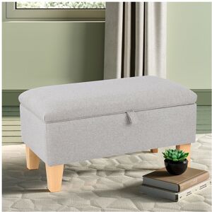 Living And Home (Light Grey) Footstool Storage Box Unit Bench Chair Ottoman Pouffe Seat Foot Res Living And Home (Light Grey) Footstool Storage Box Unit Bench Chair Ottoman Pouffe Seat Foot Res
