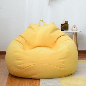 Unbranded (Yellow, 100 * 120cm) D New Extra Large Bean Bag Chairs Couch Sofa Cover Indoor Unbranded (Yellow, 100 * 120cm) D New Extra Large Bean Bag Chairs Couch Sofa Cover Indoor