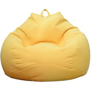 Unbranded (Yellow, 80 * 90cm) New Extra Large Bean Bag Chairs Couch Sofa Cover Indoor Lazy Unbranded (Yellow, 80 * 90cm) New Extra Large Bean Bag Chairs Couch Sofa Cover Indoor Lazy