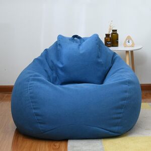 Unbranded (Blue, 80 * 90cm) New Extra Large Bean Bag Chairs Couch Sofa Cover Indoor Lazy L Unbranded (Blue, 80 * 90cm) New Extra Large Bean Bag Chairs Couch Sofa Cover Indoor Lazy L