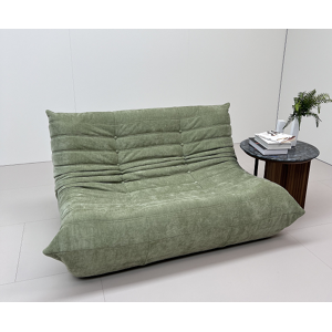 SoftEva (2 seater, Lime green) Togo sofa bean bag chair Fireside chair adult lazy floor SoftEva (2 seater, Lime green) Togo sofa bean bag chair Fireside chair adult lazy floor