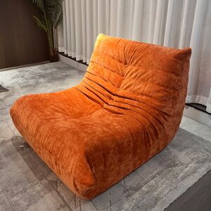 SoftEva (Single seater, orange) Togo sofa bean bag chair Fireside chair adult lazy floor SoftEva (Single seater, orange) Togo sofa bean bag chair Fireside chair adult lazy floor
