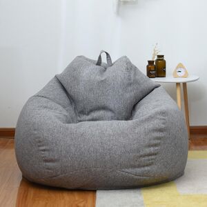 Unbranded (Gray, 100 * 120cm) Brand New Extra Large Bean Bag Chairs Couch Sofa Cover Indoo Unbranded (Gray, 100 * 120cm) Brand New Extra Large Bean Bag Chairs Couch Sofa Cover Indoo