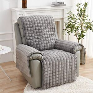 Bona Vida Grey Plush Recliner Sofa Cover - 3 Seater Bona Vida Grey Plush Recliner Sofa Cover - 3 Seater