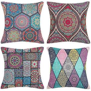 Unbranded (As show, One size) A pack of 4 decorative cushion covers, 45 x 45cm, modern Man Unbranded (As show, One size) A pack of 4 decorative cushion covers, 45 x 45cm, modern Man