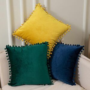 Unbranded (As show, One size) Set of 3 Decorative Velvet Cushion Covers Sofa Pillow Case 4 Unbranded (As show, One size) Set of 3 Decorative Velvet Cushion Covers Sofa Pillow Case 4