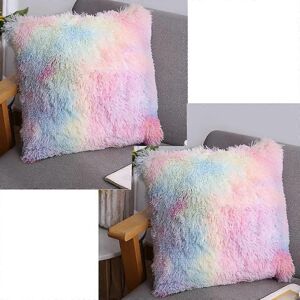 Unbranded (As show, One size) Set of 2 Luxury Fur Sofa Cushion Cover Decoration 40X40cm Co Unbranded (As show, One size) Set of 2 Luxury Fur Sofa Cushion Cover Decoration 40X40cm Co