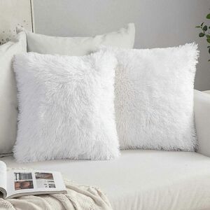 Unbranded (As show, One size) Set of 2 Luxury Fur Sofa Cushion Cover Decoration 40X40cm Wh Unbranded (As show, One size) Set of 2 Luxury Fur Sofa Cushion Cover Decoration 40X40cm Wh