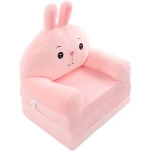 Unbranded Cute Foldable Cartoon Sofa Bed for Kids: Pink Armchair & Recliner Unbranded Cute Foldable Cartoon Sofa Bed for Kids: Pink Armchair & Recliner