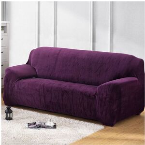 Unbranded (Dark Purple, 4 Seater) Sofa Fit Easy Slipcover Stretch Protector Soft Cover Thi Unbranded (Dark Purple, 4 Seater) Sofa Fit Easy Slipcover Stretch Protector Soft Cover Thi