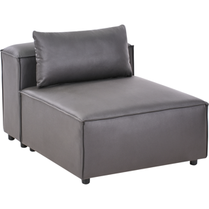 Beliani Modular Seat - Modern Faux Leather - Black Beliani Modular Seat - Modern Faux Leather - Black