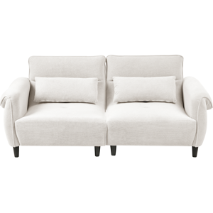 Beliani Sofa 3 Seater WETLAN Fabric Off-White Beliani Sofa 3 Seater WETLAN Fabric Off-White
