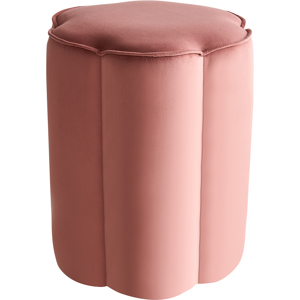 Beliani Pouffe TAPPEN Velvet Pink Beliani Pouffe TAPPEN Velvet Pink