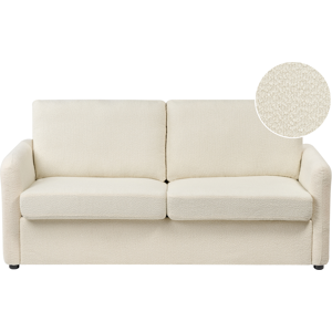 Beliani - Sofa Bed - Modern Upholstered Fabric Bouclé Beige Bennas Beliani - Sofa Bed - Modern Upholstered Fabric Bouclé Beige Bennas