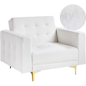 Beliani Armchair ABERDEEN Boucle Off-White Beliani Armchair ABERDEEN Boucle Off-White