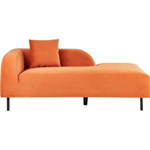 Beliani Model LE CRAU - Velvety Orange 2-Seater Lounge Sofa Beliani Model LE CRAU - Velvety Orange 2-Seater Lounge Sofa