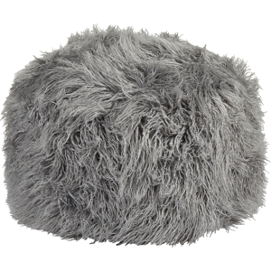Beliani Tukki Square Faux Fur Grey Pouf - Pouf Beliani Tukki Square Faux Fur Grey Pouf - Pouf