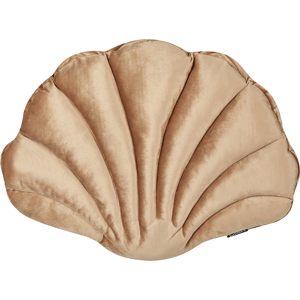 Beliani Seashell Velvet Scatter Cushion - Marine Theme Beliani Seashell Velvet Scatter Cushion - Marine Theme