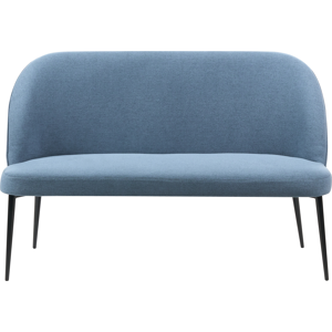 Beliani Upholstered Bench 2 Seater OSBY Fabric Blue Beliani Upholstered Bench 2 Seater OSBY Fabric Blue