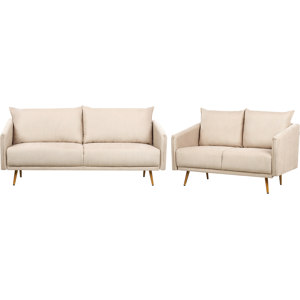 Beliani Living Room Set Beige Velvet - Living Room Set Beliani Living Room Set Beige Velvet - Living Room Set