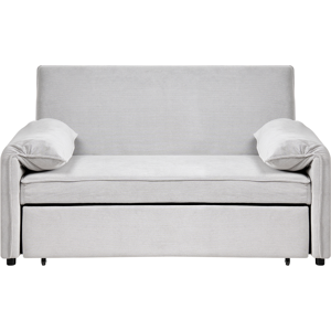 Beliani Sofa Bed HORMA Fabric Off-White Beliani Sofa Bed HORMA Fabric Off-White