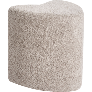 Beliani Pouffe SCOTIA Chenille Light Brown Beliani Pouffe SCOTIA Chenille Light Brown
