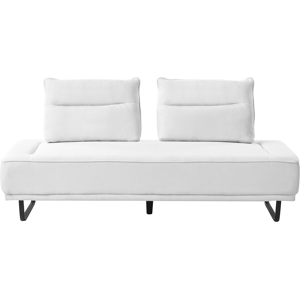 Beliani Sofa 3 Seater FAXEN Fabric White Beliani Sofa 3 Seater FAXEN Fabric White