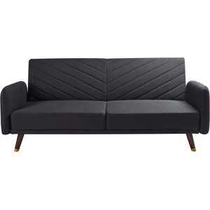 Beliani Sofa Bed - Senja - Black - 3-Seater Beliani Sofa Bed - Senja - Black - 3-Seater