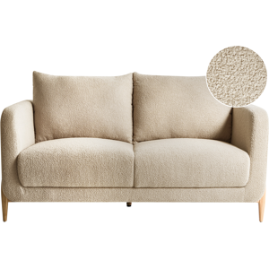 Beliani Sofa 2 Seater GIMO Boucle Beige Beliani Sofa 2 Seater GIMO Boucle Beige
