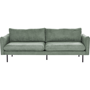 Beliani Sofa 3 Seater VINTERBRO Fabric Light Green Beliani Sofa 3 Seater VINTERBRO Fabric Light Green